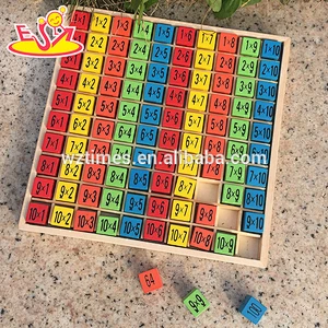 Wholesale best educational math toy multiplication table blocks for kids' early learning W11A020