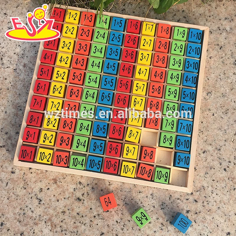 Wholesale best educational math toy multiplication table blocks for kids' early learning W11A020