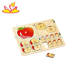 Wholesale teaching aid wooden jigsaw toy for kids W14A101