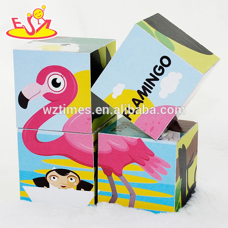 Hölzerne Puzzles 3d der preiswerten Kinder der Kinder für Bildung W14F049