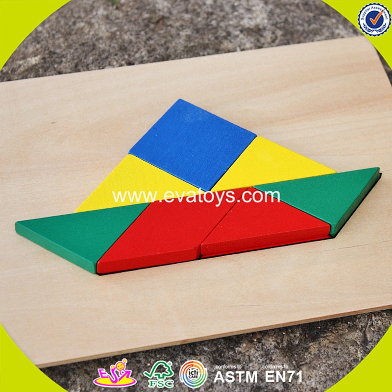 New design preschool wooden shape block toy for children W14A161