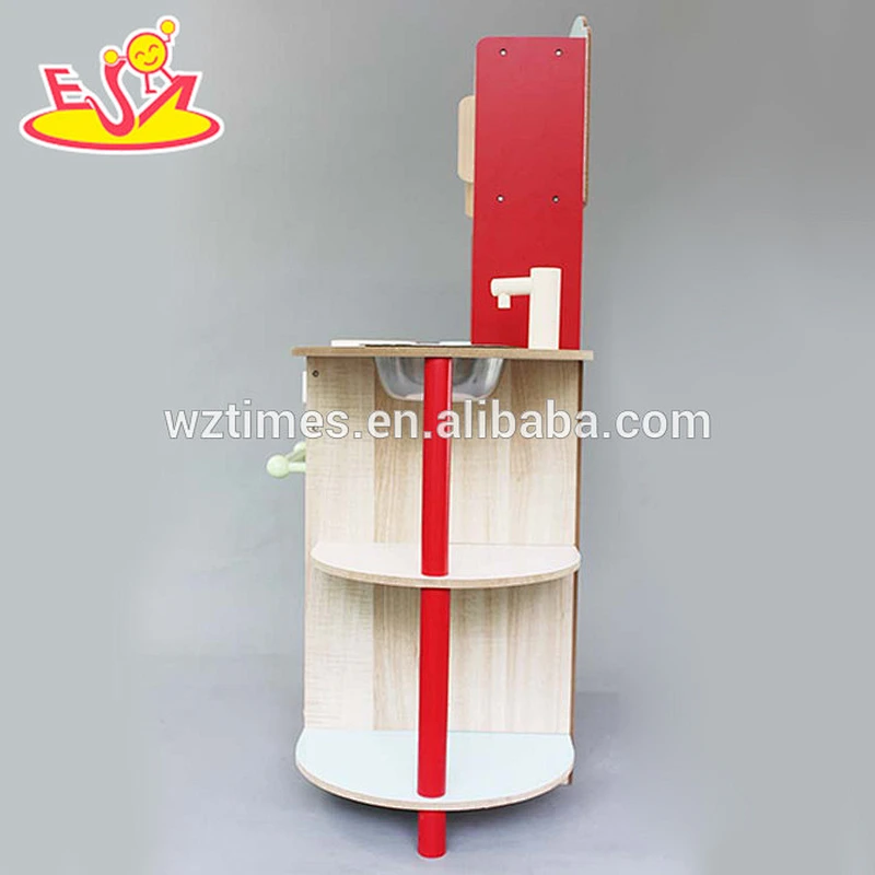 Juguete de cocina de madera al por mayor, mejor juego de rol, juguete de madera para niños más popular W10C178