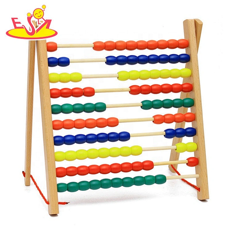 Top fashion montessori wooden abacus toy for kids W12F108