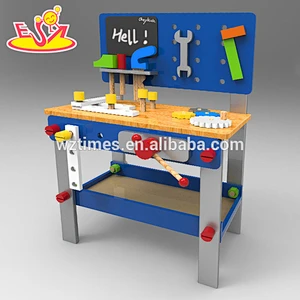 wholesale kids diy wooden toy workbench for education W03D076A
