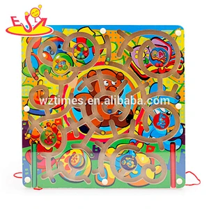2018 wholesale new design maze wooden educational toys for kids top fashion wooden educational toys for kids W11H018