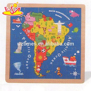 wholesale baby wooden map jigsaw puzzle educational kids wooden map jigsaw puzzle child wooden map jigsaw puzzle W14C146