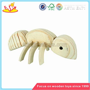 Wholesale most popular educational toddler wooden elephant painting toy for fun W03A036