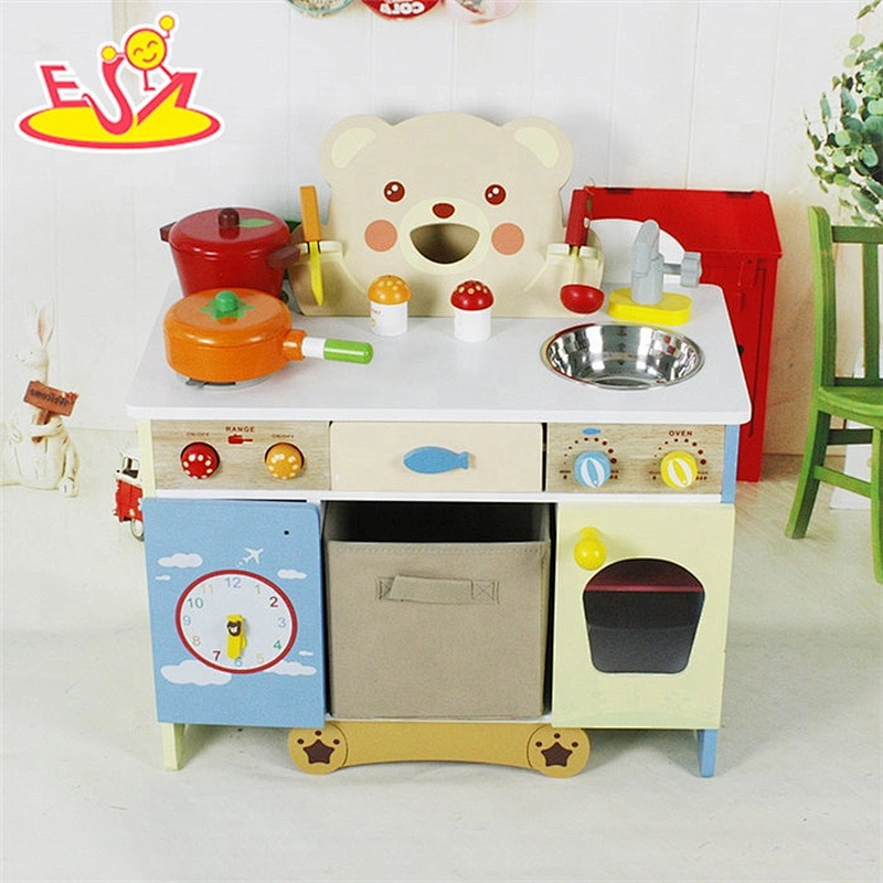 wholesale baby wooden kitchen sets toy for pretend play W10C146