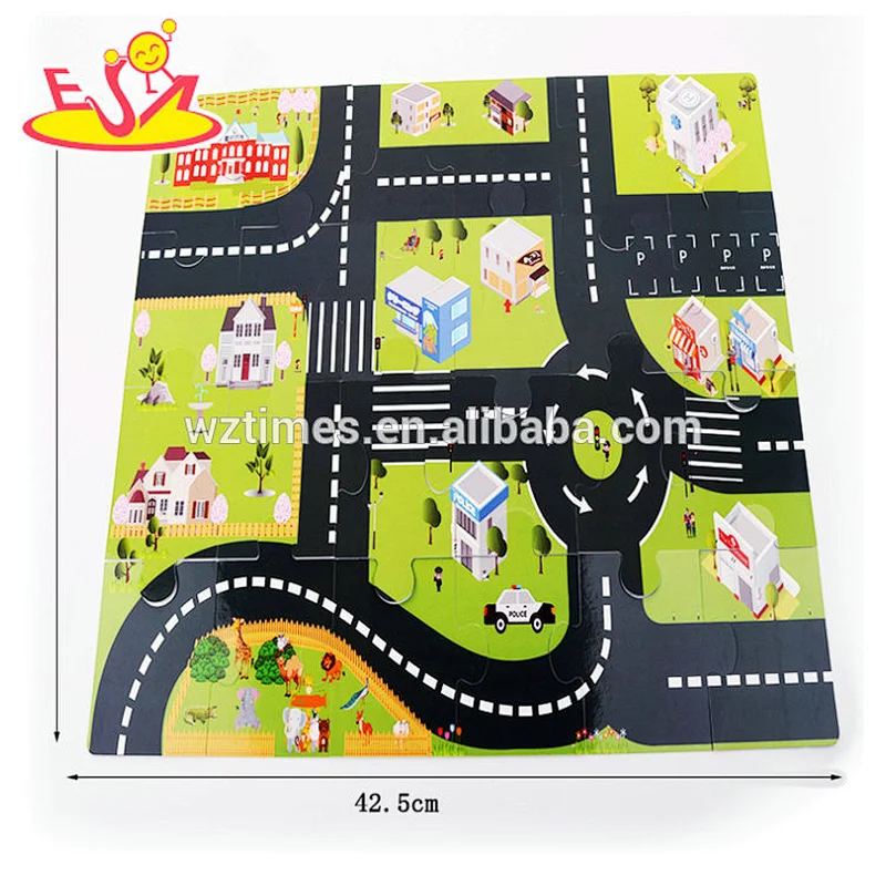 2018 Amazon top seller funny puzzle toys mini paper puzzle track play set for kids W14E007