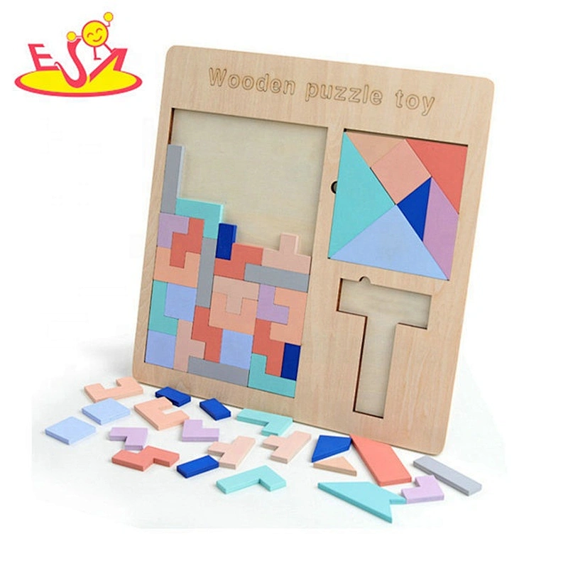 Toy manufacturers custom educational wooden jigsaw puzzles for kids W14A211