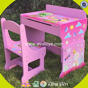 wholesale high quality baby wooden study table popular kids wooden study table W08G162