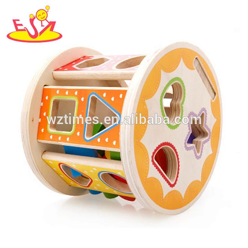 wholesale baby wooden shape sorter toys multi-functional kids wooden shape sorter toys W12D066