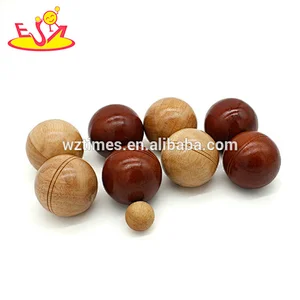Most popular children wooden outdoor ball for throwing W01A306