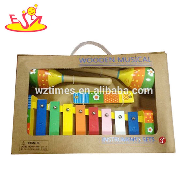 high quality educational wooden musical set toys for toddlers W07A024