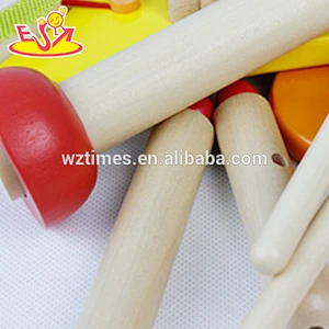 wholesale new fashion children wooden drum set cheap kids wooden drum set W07A096