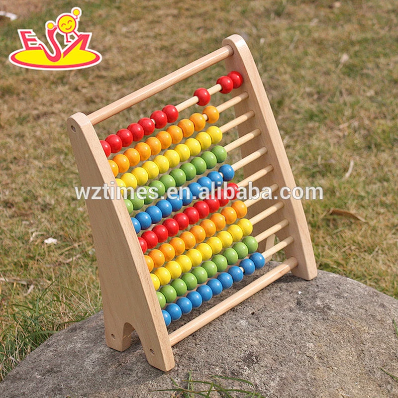 New design wooden bead abacus colorful wooden bead abacus educational wooden bead abacus W12A029