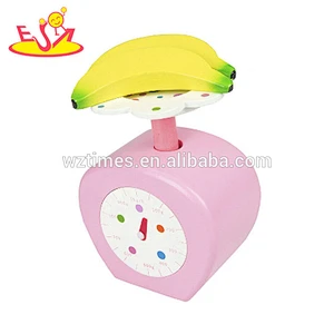 New arrival kids wooden play kitchen accessories with blender, toaster and scale W10D186