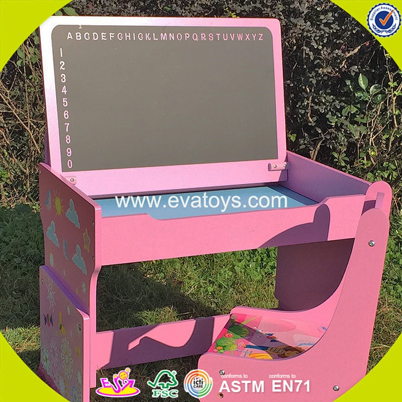 wholesale high quality baby wooden study table popular kids wooden study table W08G162