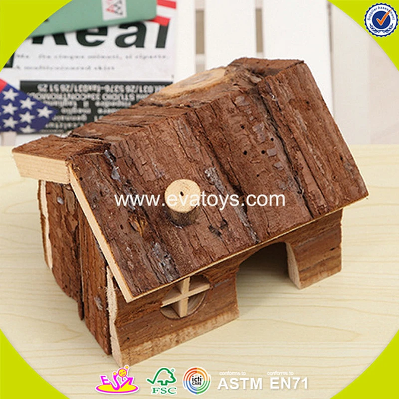 New design wooden mini pet house lovely wooden mini pet house W06F020