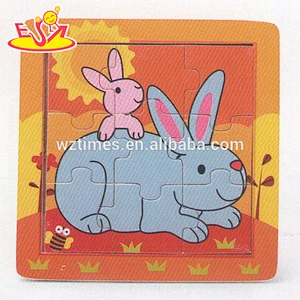 wholesale kids wooden custom jigsaw puzzles for education W14C172