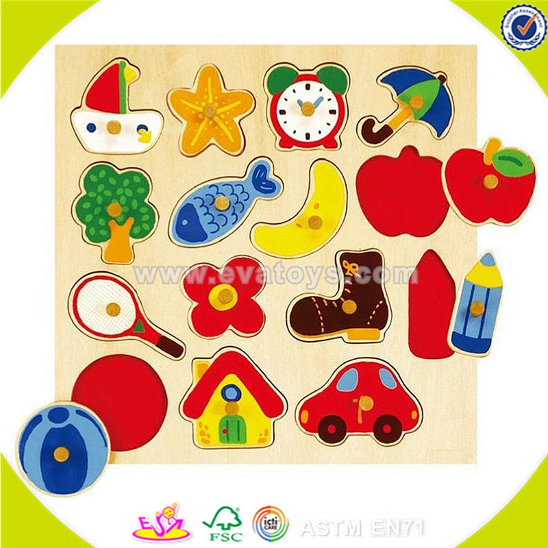Wholesale high quality wooden fish puzzle toy cute 3d wooden fish puzzle game lovely toddler 3d wooden puzzle toy W14M061