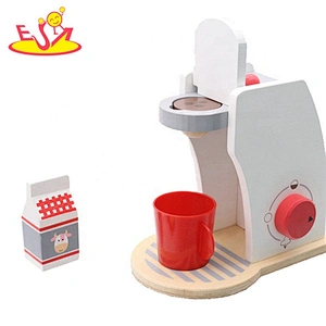 New design kids wooden toy coffee machine for pretend play W10D228