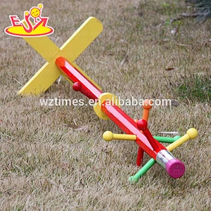 Wholesale bedroom fashion pencil shape wooden coat hanger stand for toddler W09B056