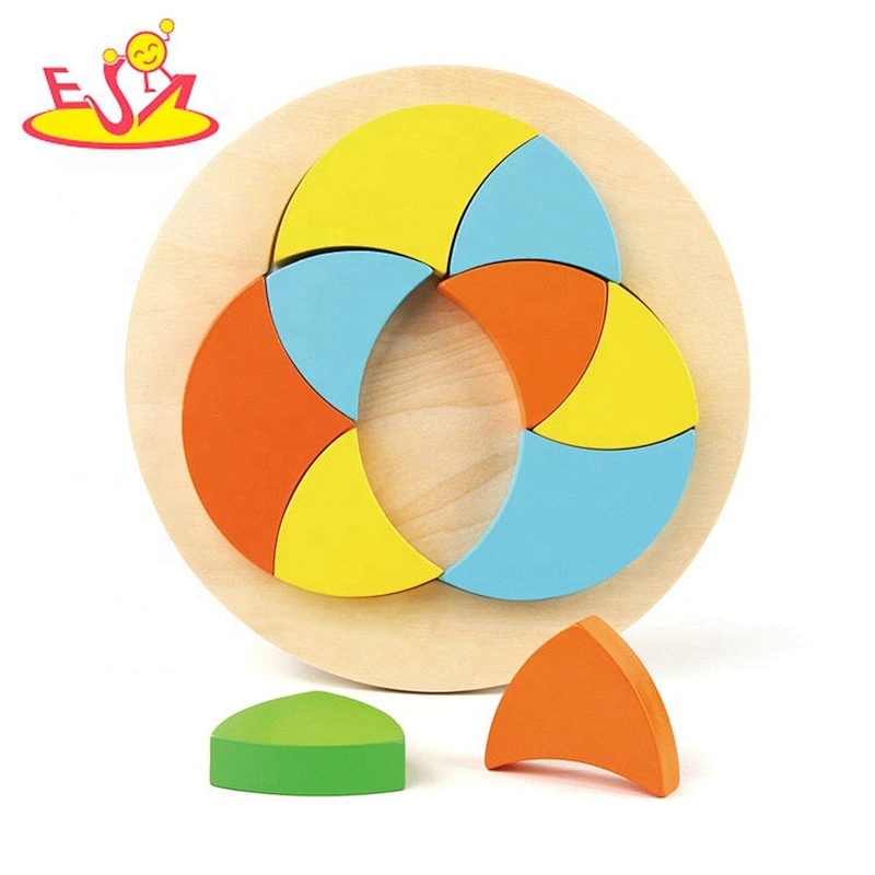 high quality educational colored wooden blocks for children W12F043
