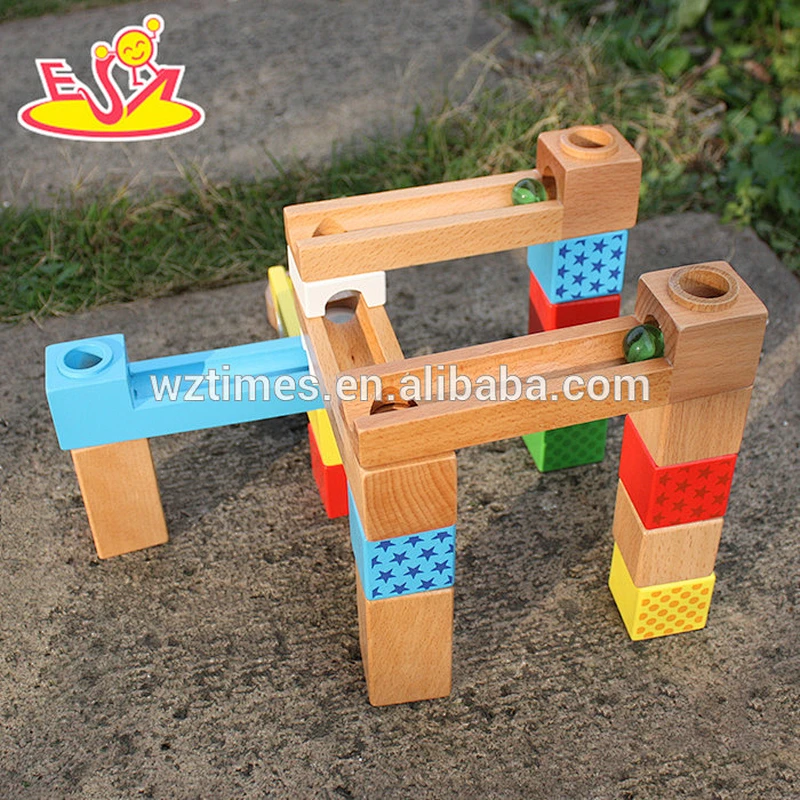 2018 New design wooden building blocks toys educational wooden building blocks for kids best wood building toys for boys W13A126