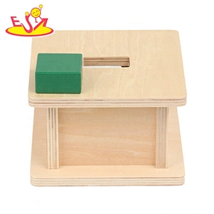 New fashion baby wooden Montessori imbucare box with ball W12F083B