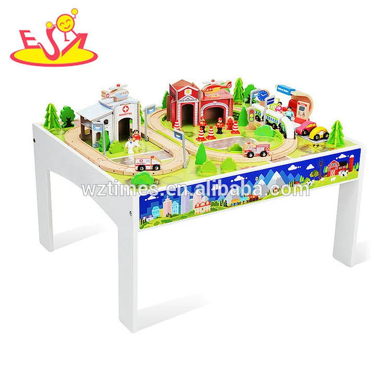Wholesale personal 149 pcs wooden train tracks toy for baby W04C082