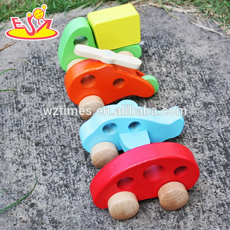 2018 wholesale baby wooden toy vehicle funny kids wooden toy vehicle most popular children wooden toy vehicle W04A279