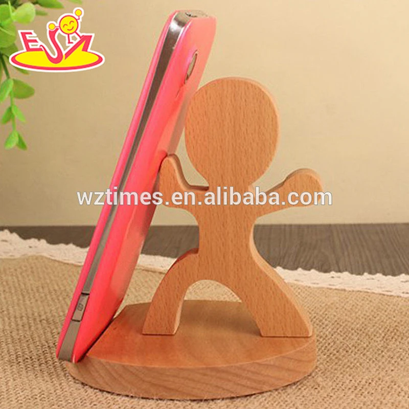 2018 wholesale creative multifunction wooden phone holder W02A163