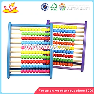 wholesale beautiful wooden abacus toy inexpensive wooden math toy for kids W12A011
