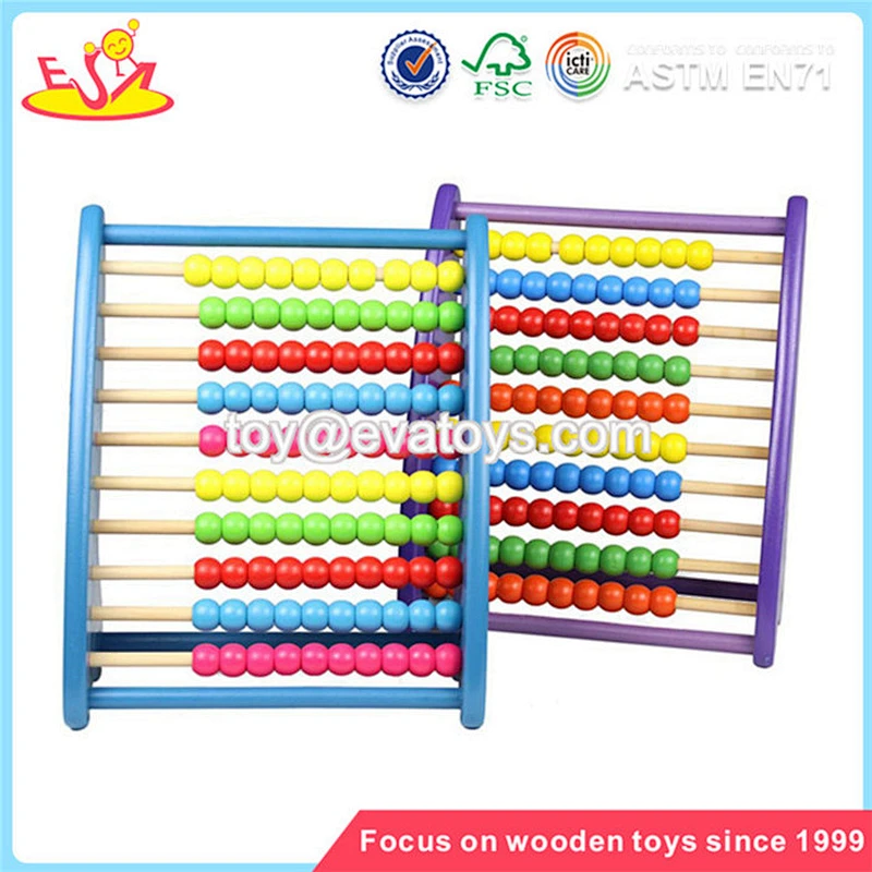 wholesale beautiful wooden abacus toy inexpensive wooden math toy for kids W12A011