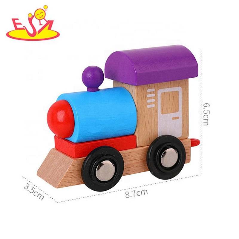 Top fashion baby educational wooden toy train with numbers W04A427