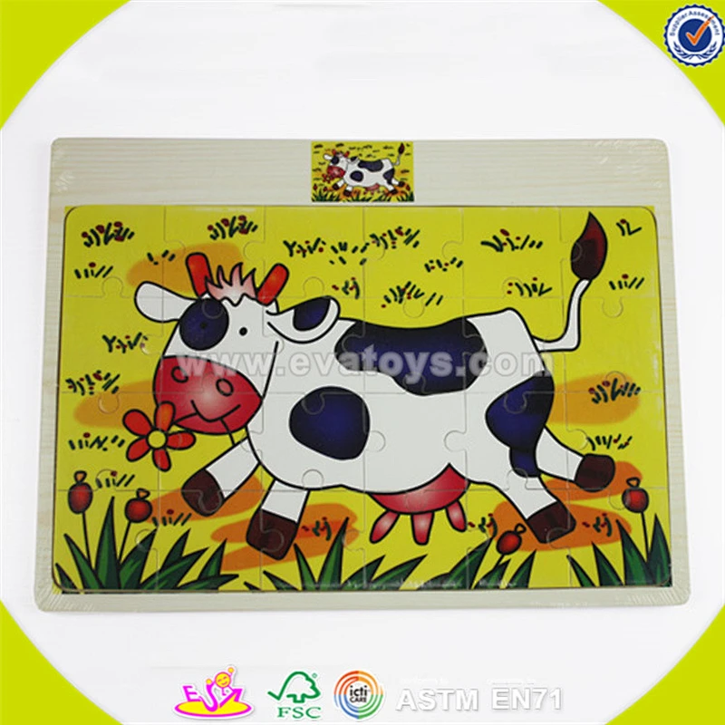 wholesale educational wooden baby puzzle toy top sale wooden baby puzzle toy fashion style kids jigsaw W14C052