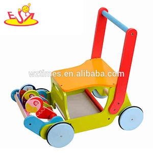 wholesale baby wooden toy walker cheap kids wooden toy walker outdoor children wooden toy walker W16E021
