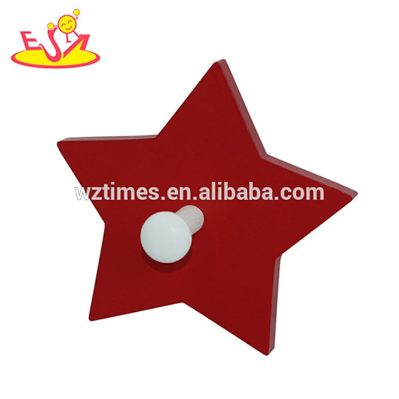 wholesale baby wooden wall hook cheap kids wooden wall hook high quality children wooden wall hook W09B026