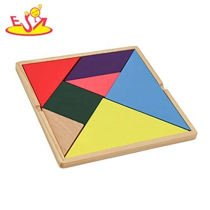2019 Top fashion educational diy wooden tangrams for kids W11D010