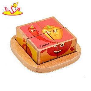 Top sale educational wooden puzzle toys for toddlers W14F061