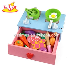 Hölzernes Ausschnittspielzeug 24 PC des Küchenspielzeugs der hohen Qualität für 18 Monate alte Baby W10D161B