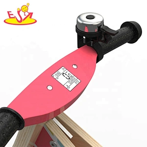 New design pink wooden girls balance bike for wholesale W16C275