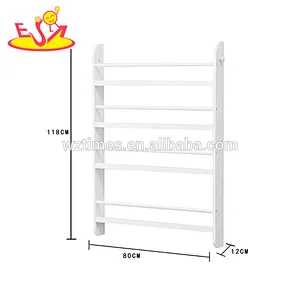 Wholesale customize modern style wooden kids storage wall bookshelf for sale W08C250