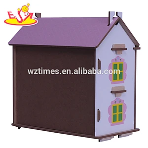 wholesale cheap baby wooden toy house role play children wooden toy house W06A130