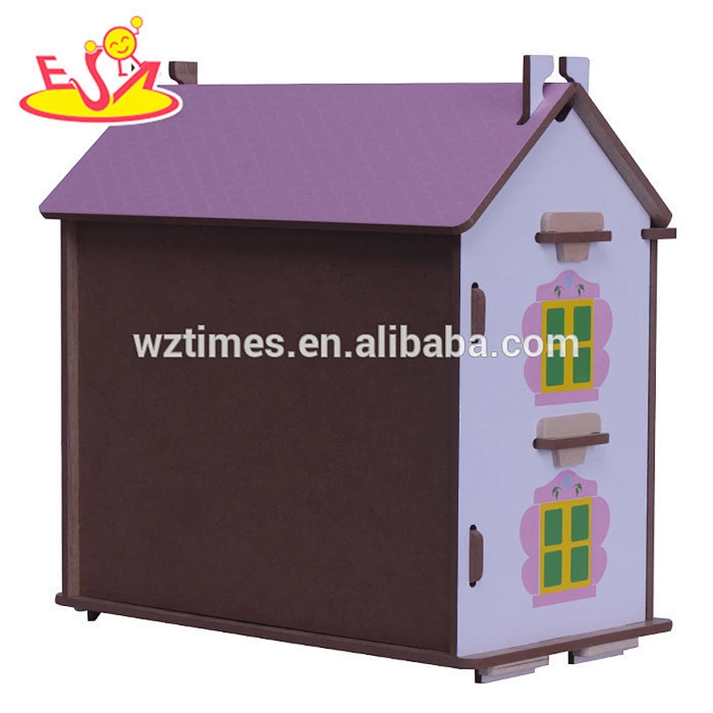 wholesale cheap baby wooden toy house role play children wooden toy house W06A130