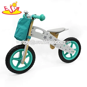 Wholesale attractive wooden first balance bicycle for baby's balance training W16C195
