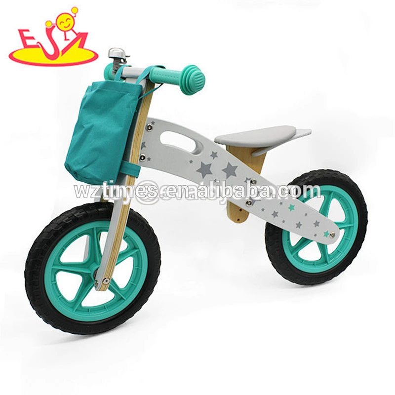 Wholesale attractive wooden first balance bicycle for baby's balance training W16C195