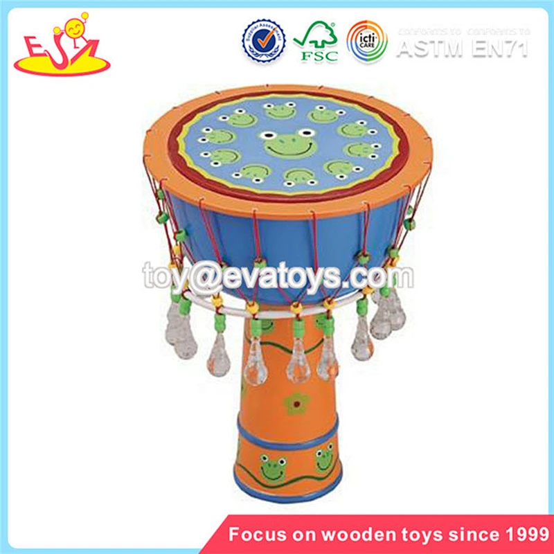 wholesale funny kids wooden toy drum set best sale children wooden toy drum set W07J008