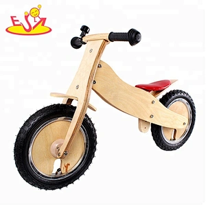 Wholesale customized wooden toddler bicycle for kids W16C054
